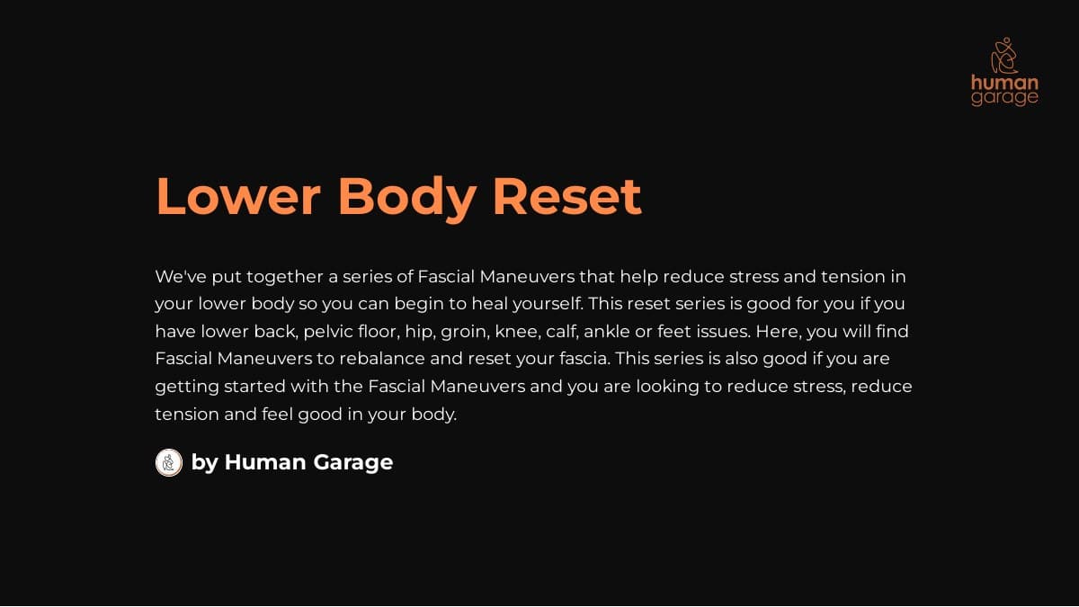 Lower Body Reset