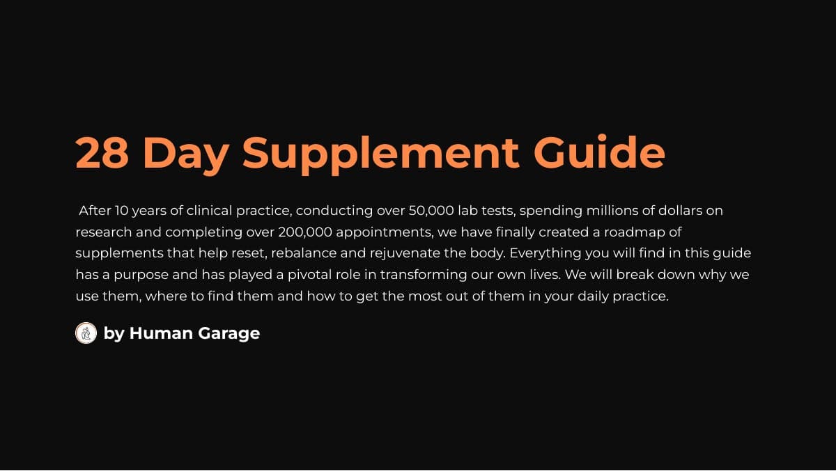 28-Day Supplement Guide